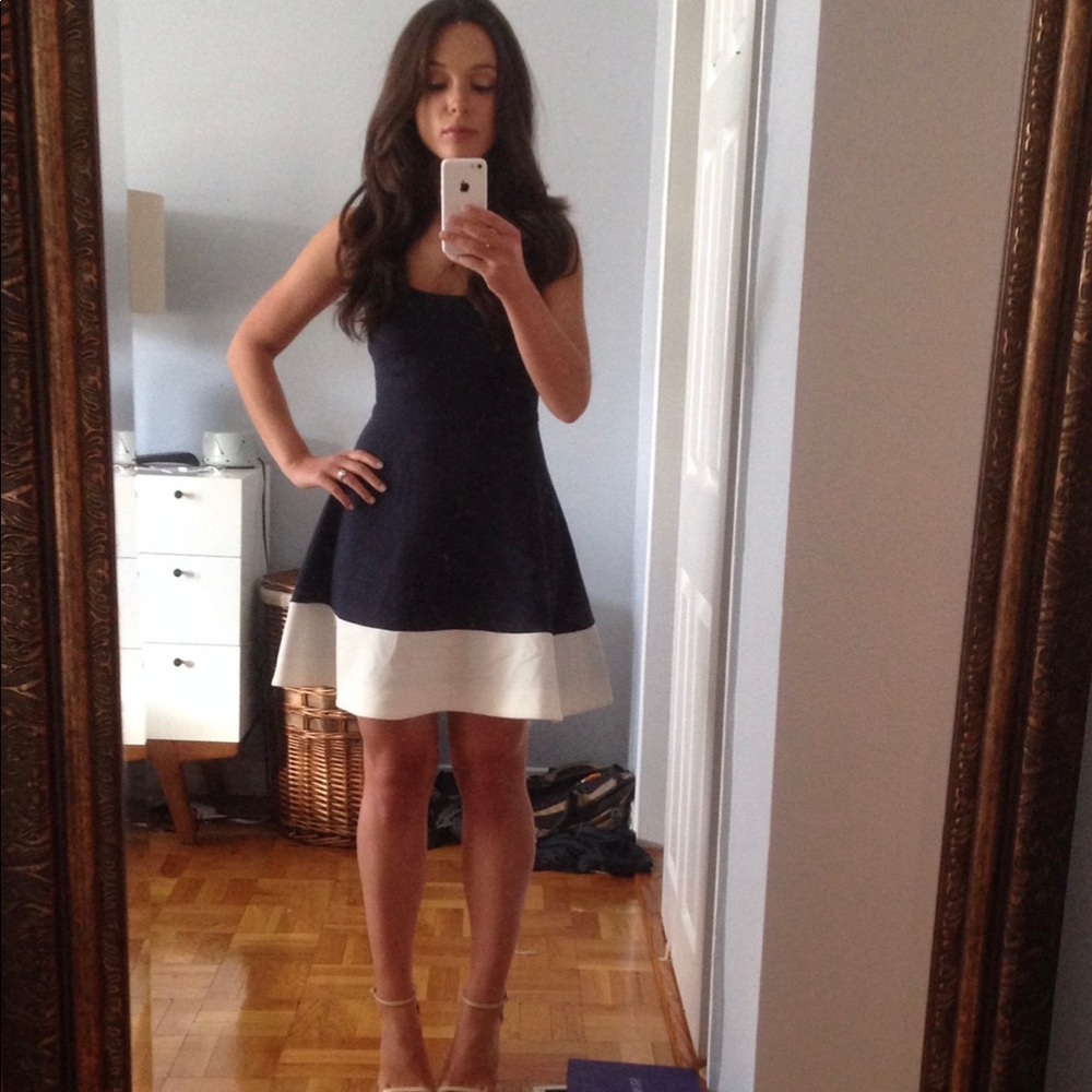 Likely Prince Dress in Navy & White